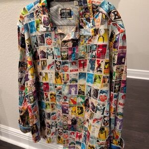 Robert Graham LIMITED EDITION STAR TREK Colorful Graphic Men's Shirt